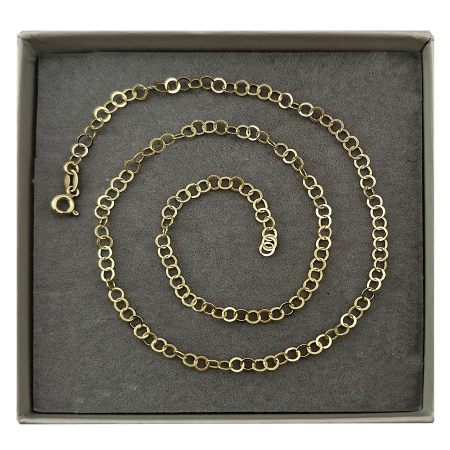 ŁAŃCUSZEK SREBRNY KÓŁECZKA 42 CM DIAMENTOWANY SREBRO 925 ZŁOCONE